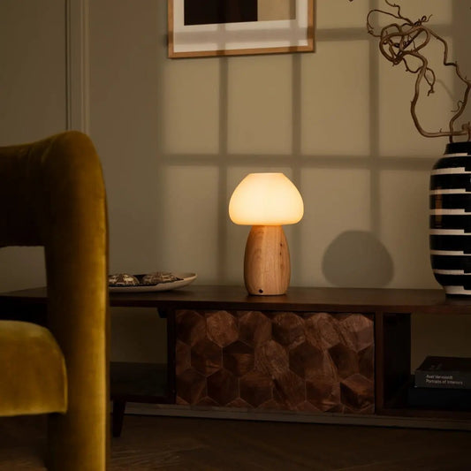 Bear Lamp – Rechargeable Wooden Light, Dimmable & Eco - Friendly - CozyVibe.eu