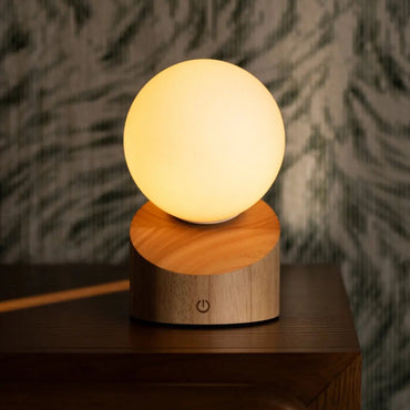 Morris Light Brown Rechargeable Lamp – Cordless Dimmable Design - CozyVibe.eu