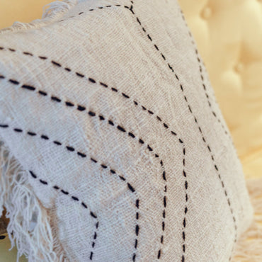 Flores cotton decorative pillowcase for home décor by CozyVibe