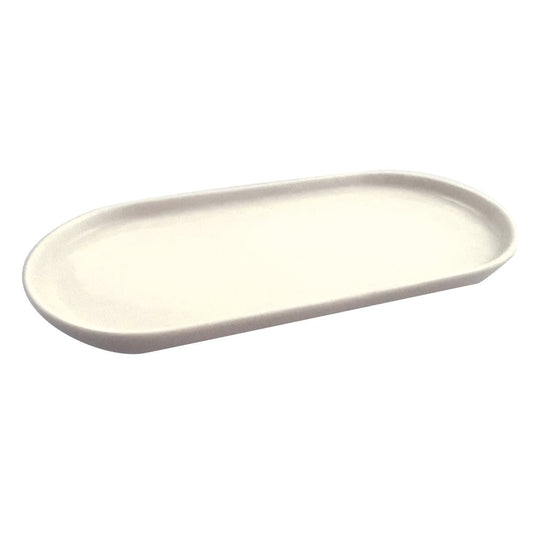 White Porcelain Serving Platter – Elegant Rectangular Dish - CozyVibe.eu