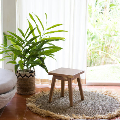 CozyVibe boho seagrass rug for living room décor

