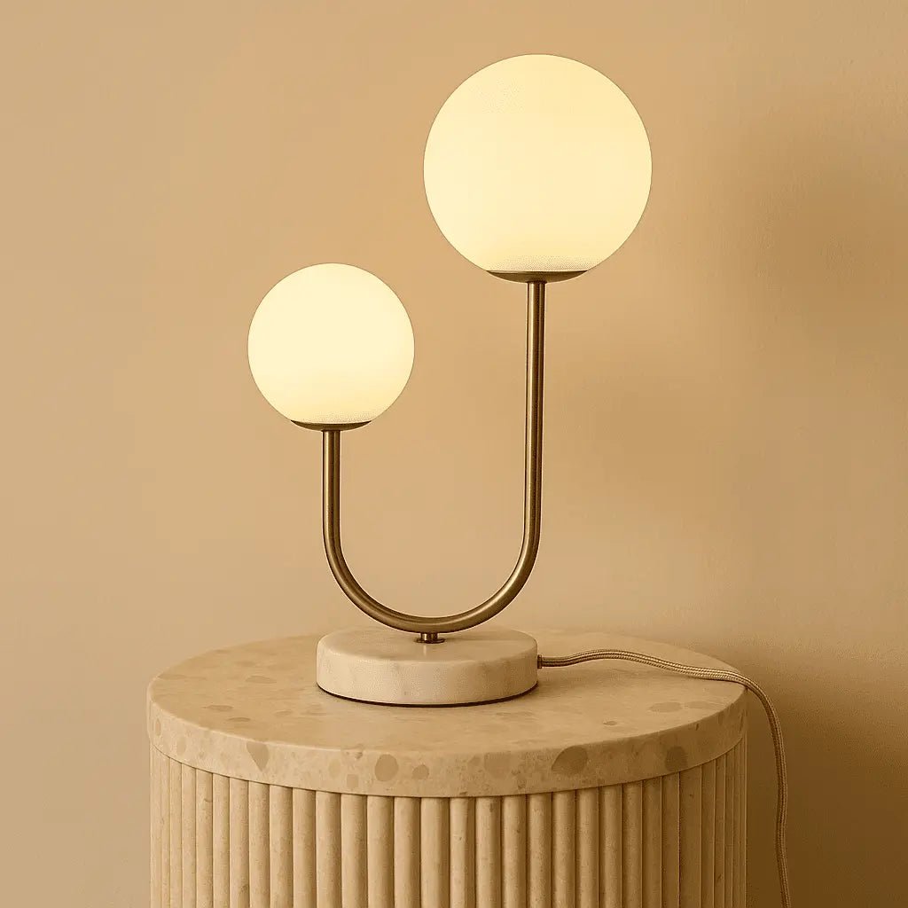 Giorgia Marble and Glass Table Lamp