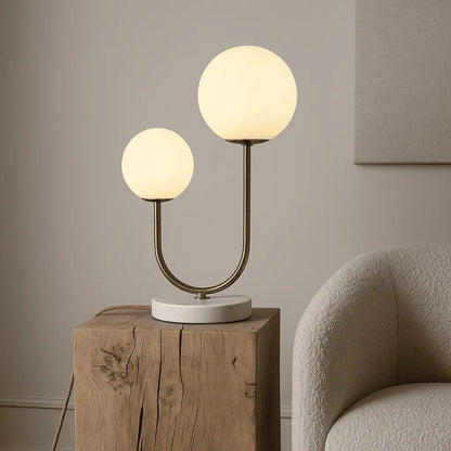 Giorgia Marble and Glass Table Lamp