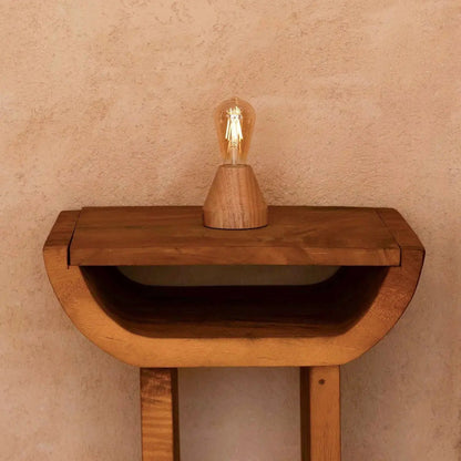 Zavi Light Brown Rechargeable Table Lamp