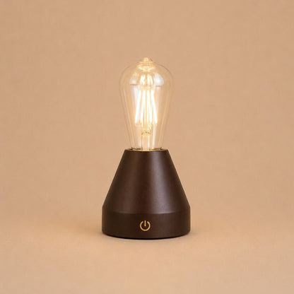 Zavi Dark Brown Rechargeable Table Lamp
