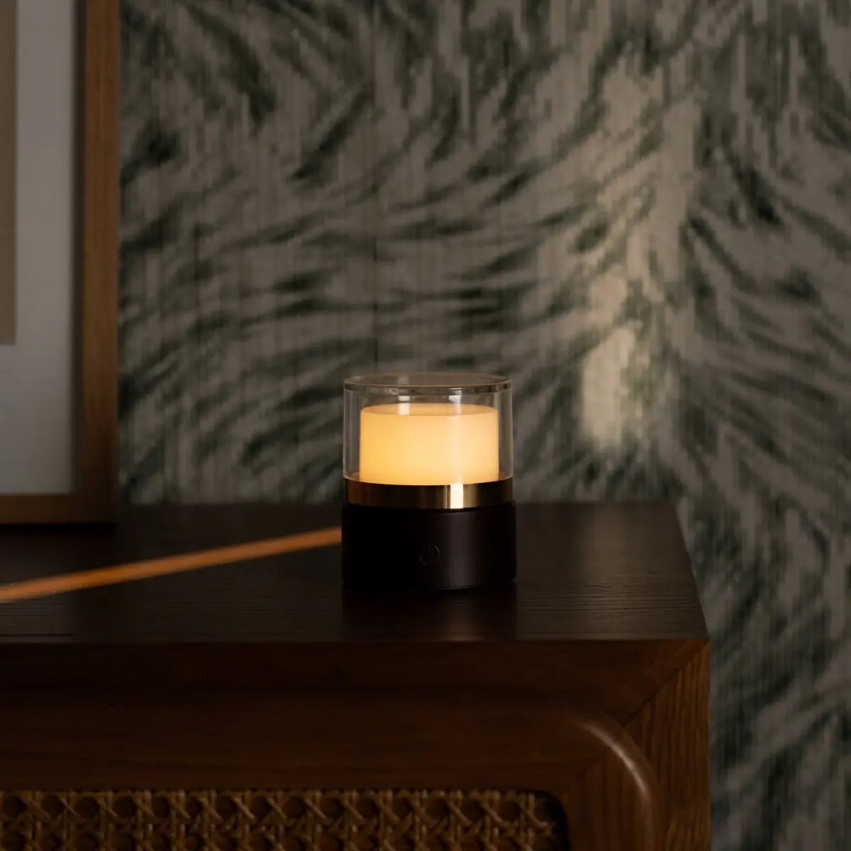 Leo Dark Brown Mini Rechargeable Table Lamp