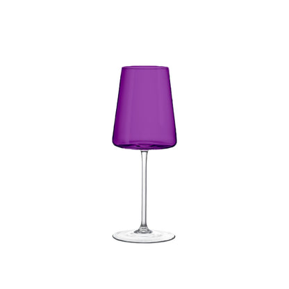 Multicolor Wine Glasses Set – 6 Pieces 400ml Tasting Style