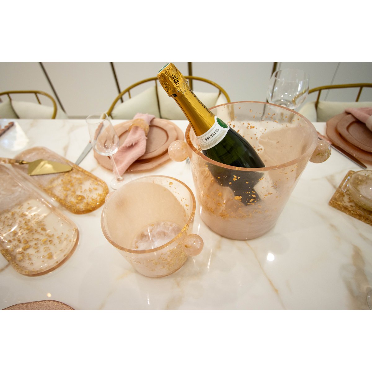 Champagne Bucket in Resin resin stylish wine cooler