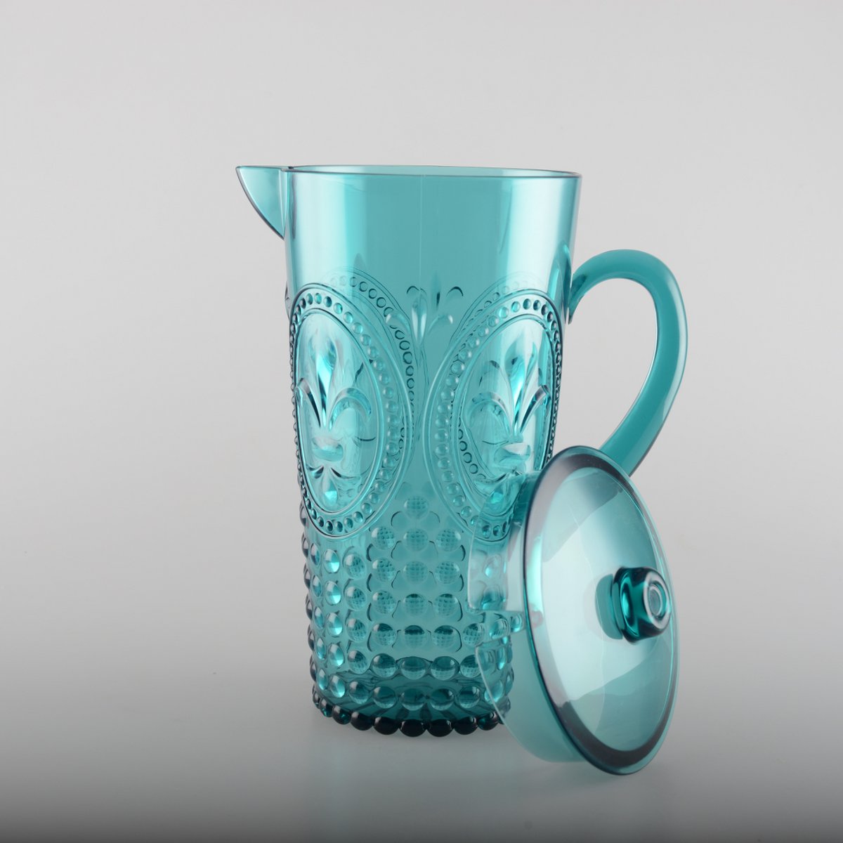 Turquoise acrylic serving carafe, perfect for kitchen decor and home decoration | CozyVibe