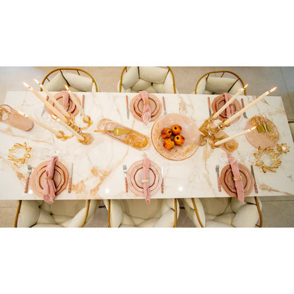 Ovales Glitzer-Resin-Tablett – Elegantes dekoratives Design