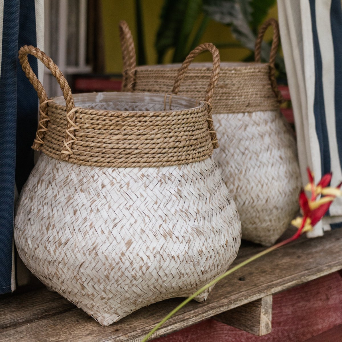 Basket | Laundry Basket | Plant Basket BENOA made from Bamboo (2 sizes) - CozyVibe.eu
