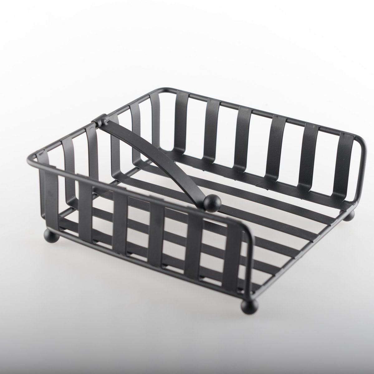 Black Iron Napkin Holder – Elegant Table Accent - CozyVibe.eu