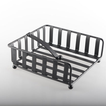 Black Iron Napkin Holder – Elegant Table Accent - CozyVibe.eu
