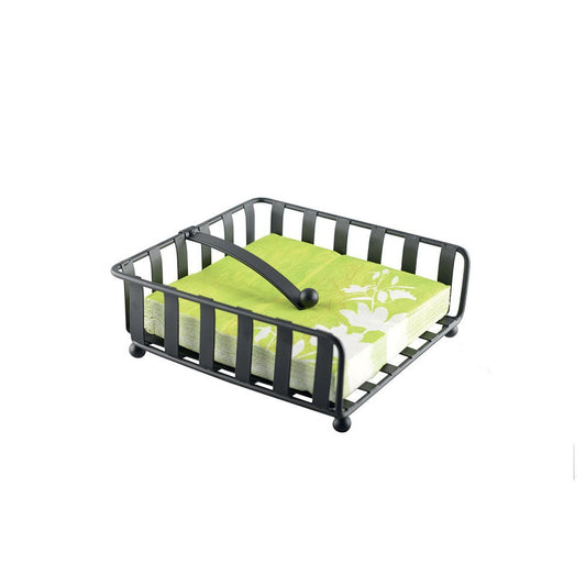 Black Iron Napkin Holder – Elegant Table Accent - CozyVibe.eu