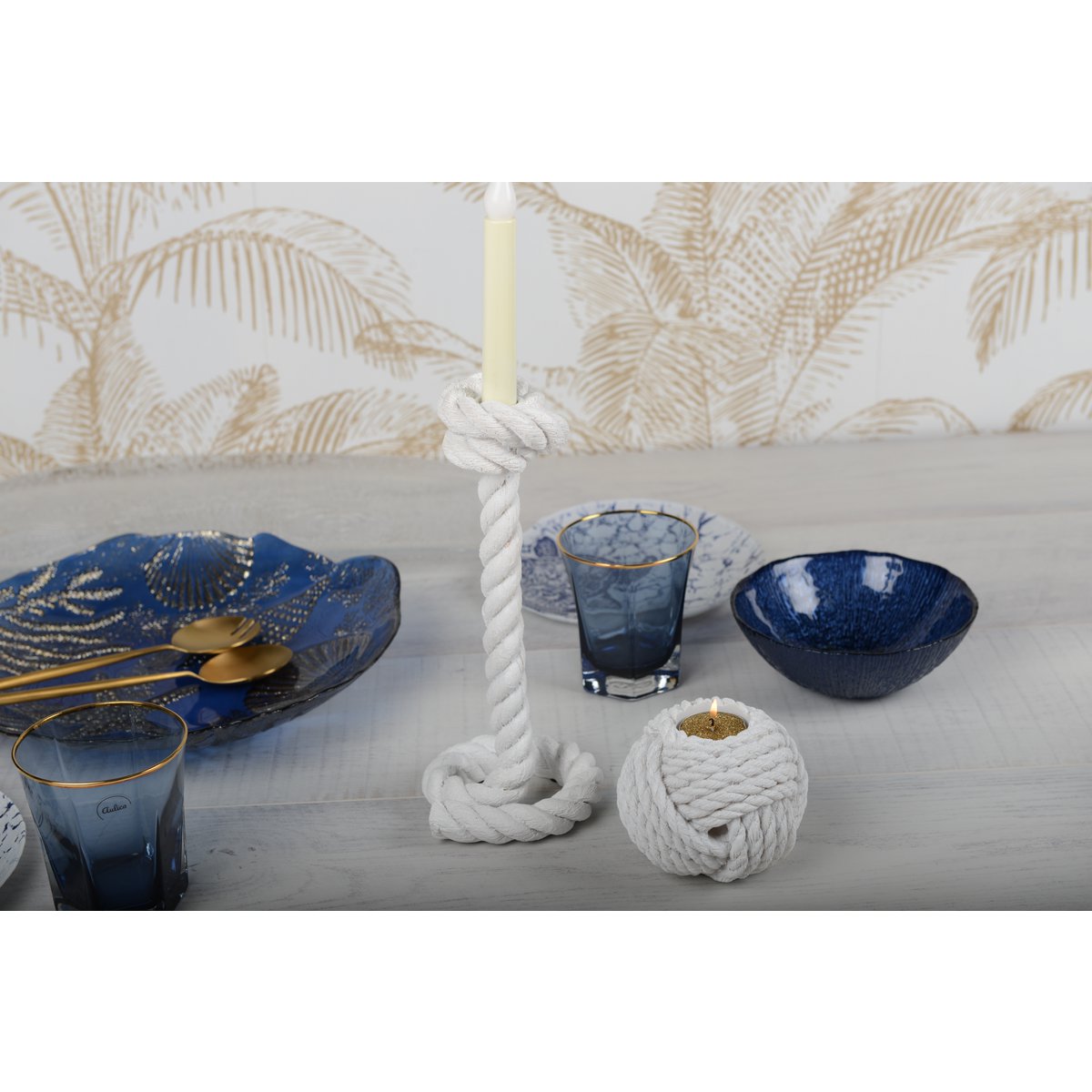 Stylish blue porcelain soup bowl for home decor and table decoration | CozyVibe

