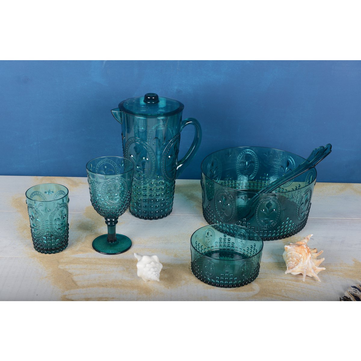 Stylish turquoise acrylic bowl for home decor and table decoration | CozyVibe