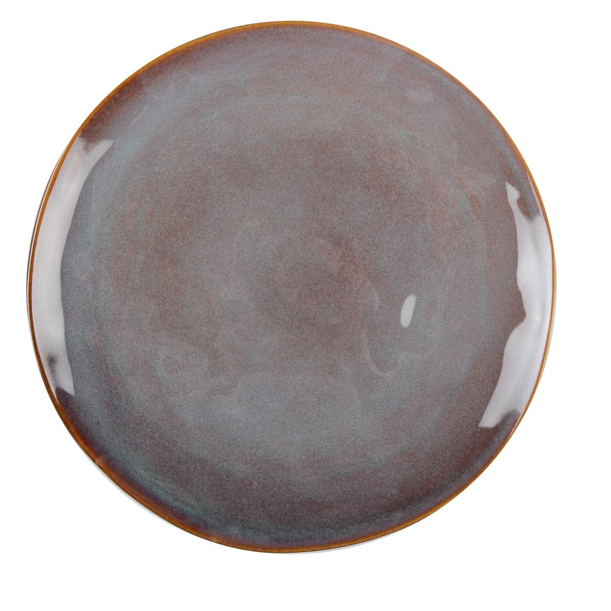 Stylish burgundy ceramic plate for home decor and table decoration | CozyVibe

