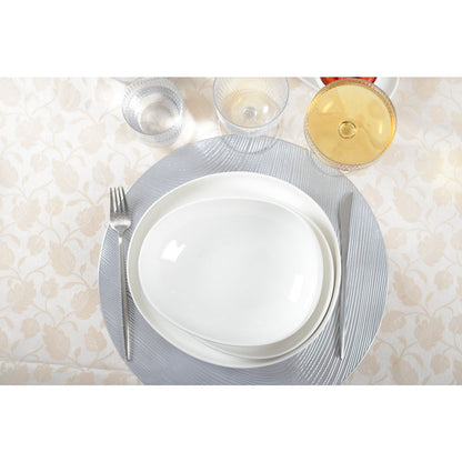 Ceramic white dessert plate - CozyVibe.eu