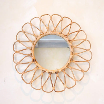 Danau small rattan mirror for home décor by CozyVibe

