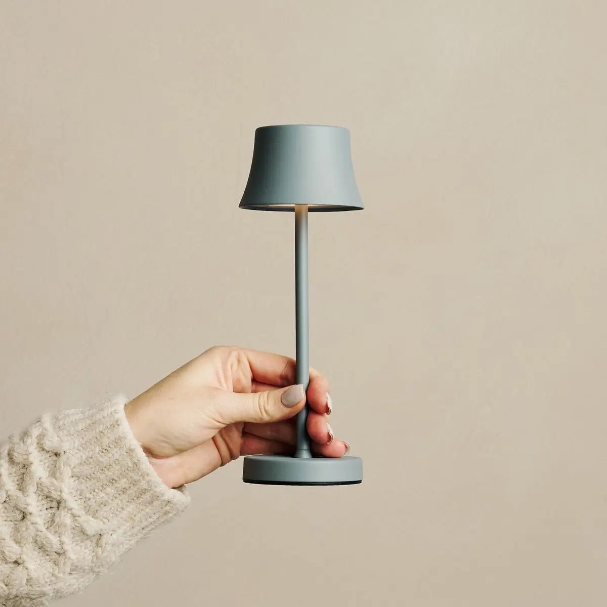 De Pijp Mini – Rechargeable Table Lamp | Stylish Mouse Grey - CozyVibe.eu
