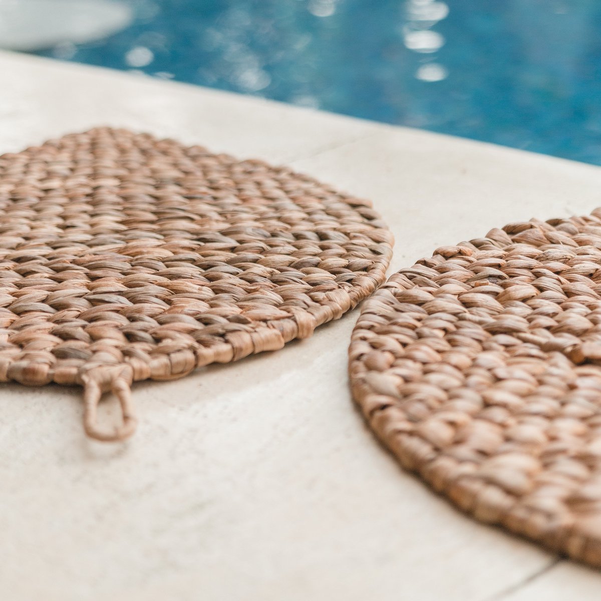 DITU Placemats – Leaf - Shaped Water Hyacinth Set - CozyVibe.eu