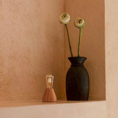 Zavi Light Brown Rechargeable Table Lamp