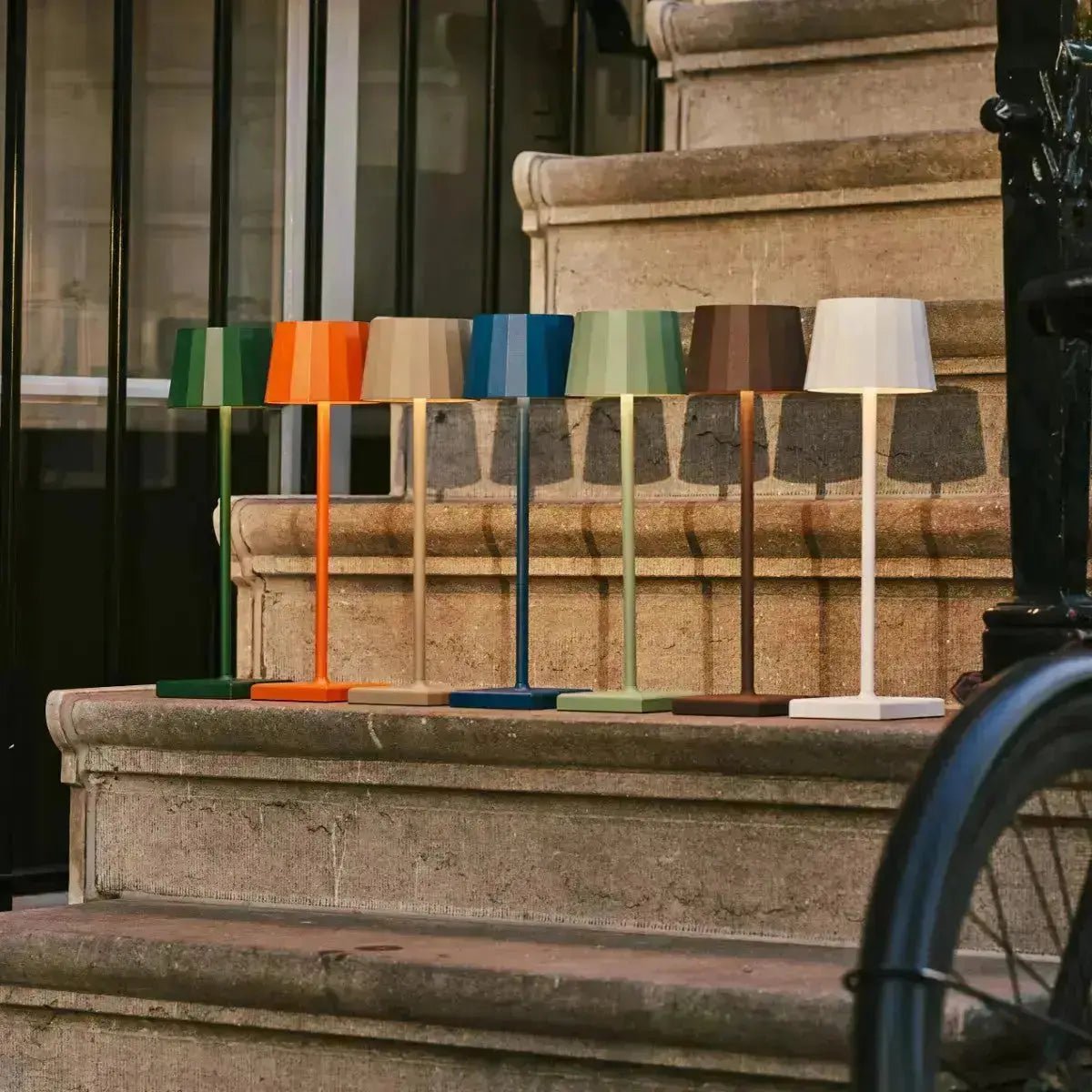William Mocha Brown Rechargeable Table Lamp