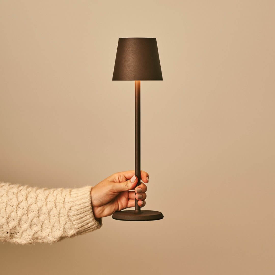 Jasper Mocha Brown – Wireless Lamp | Portable & 3 Light Modes - CozyVibe.eu