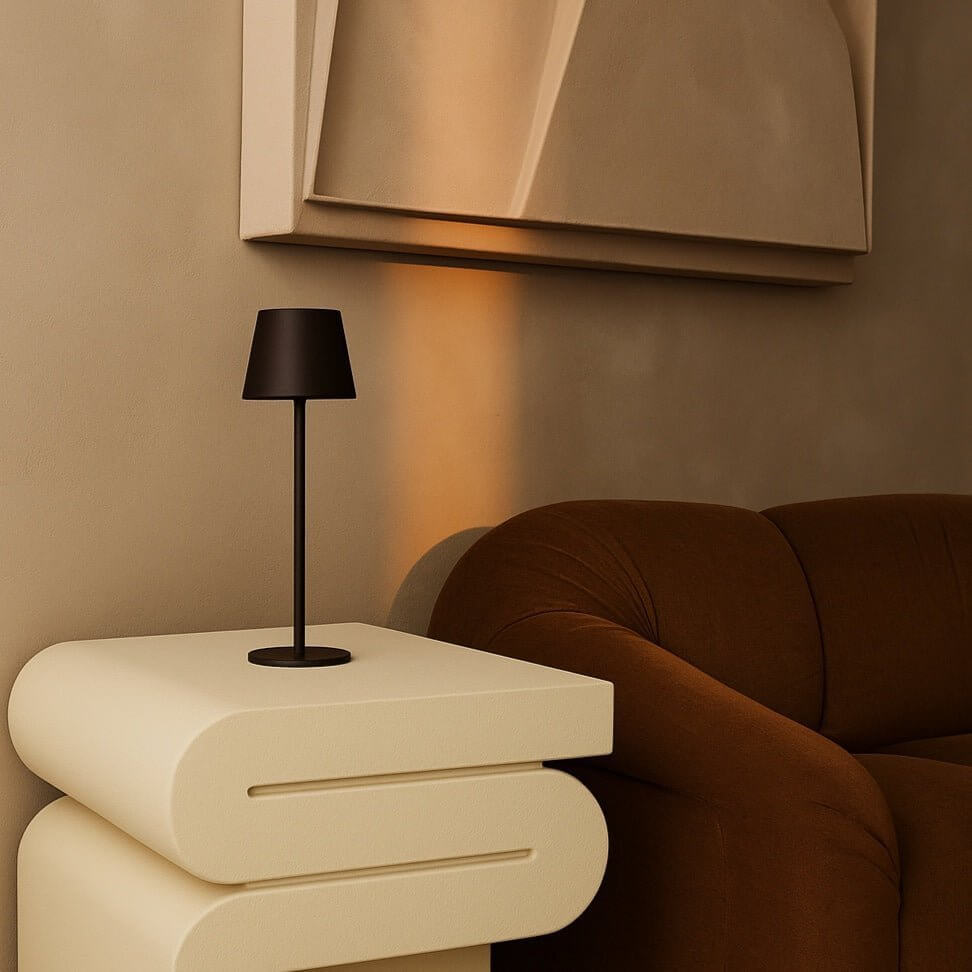 Jasper Mocha Brown – Wireless Lamp | Portable & 3 Light Modes - CozyVibe.eu
