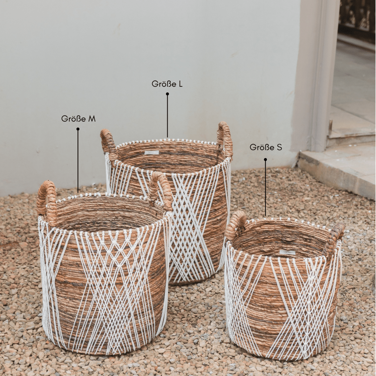 Juwana banana fibre basket for home décor by CozyVibe

