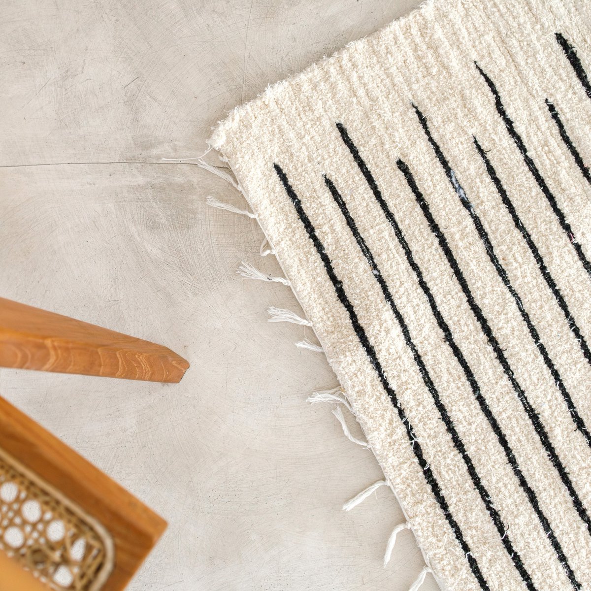 CozyVibe boho cotton rug for living room décor

