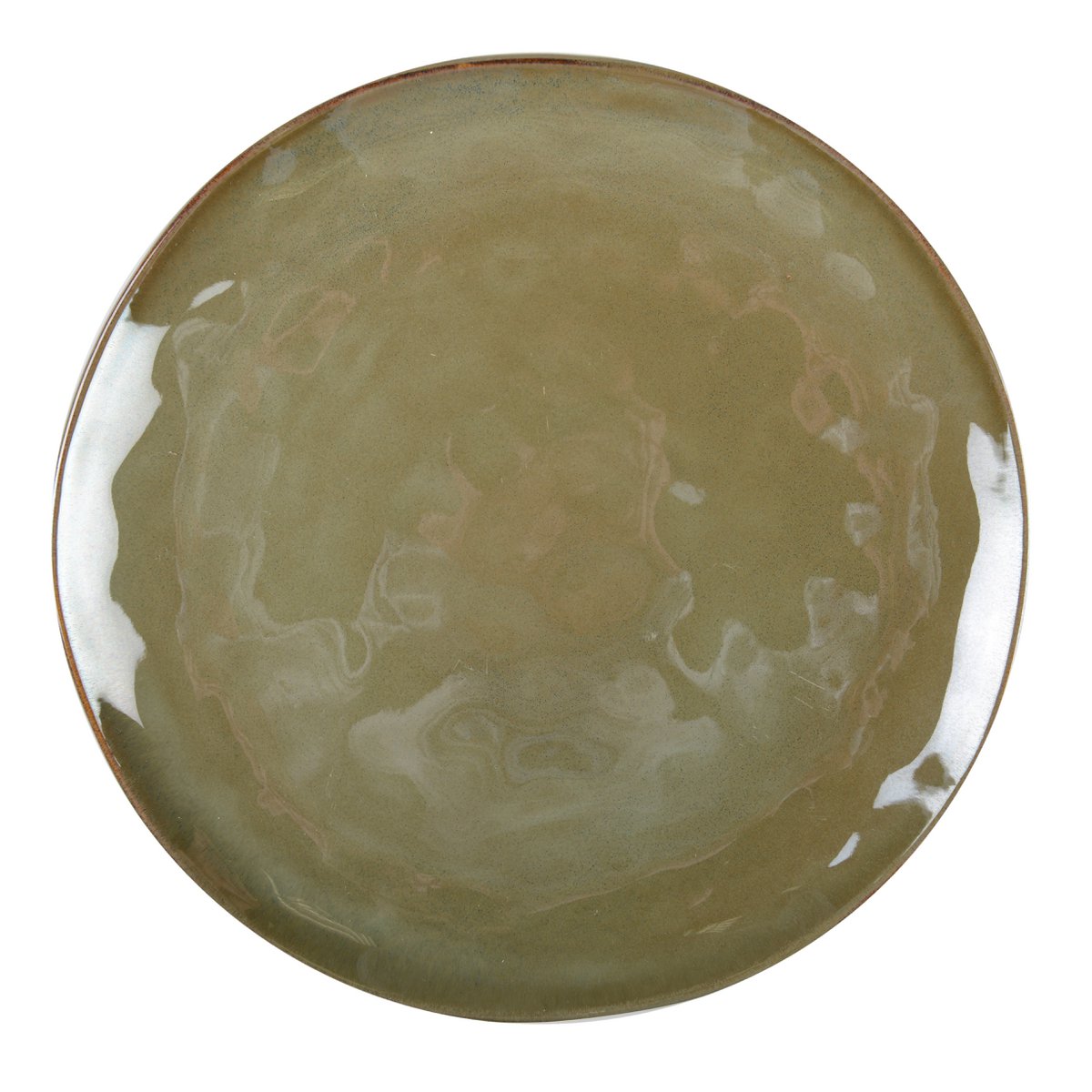 Stylish khaki ceramic plate for home decor and table decoration | CozyVibe

