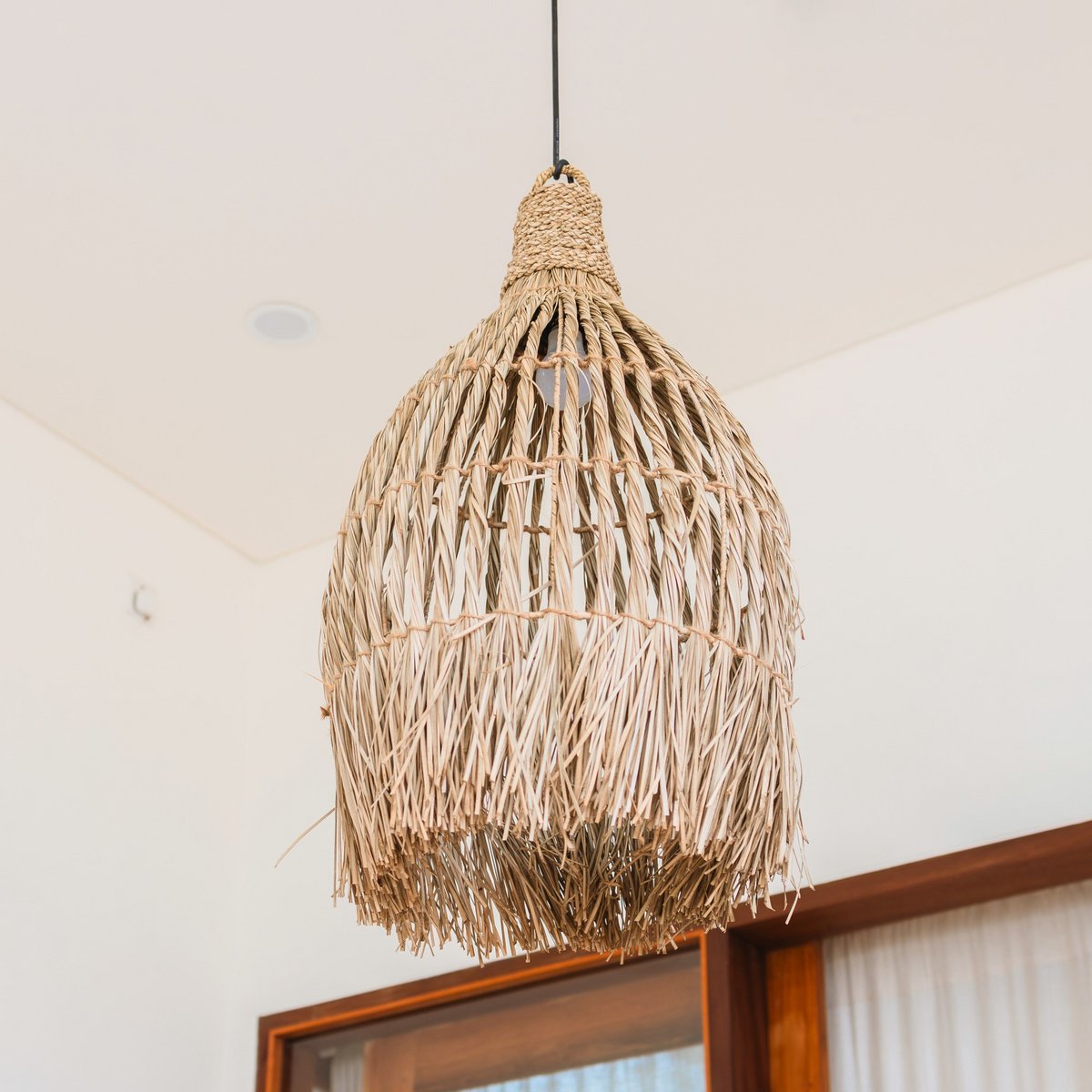 LAMPUNG Seegras-Deckenleuchte – großer Boho-Pendellampenschirm – CozyVibe.eu