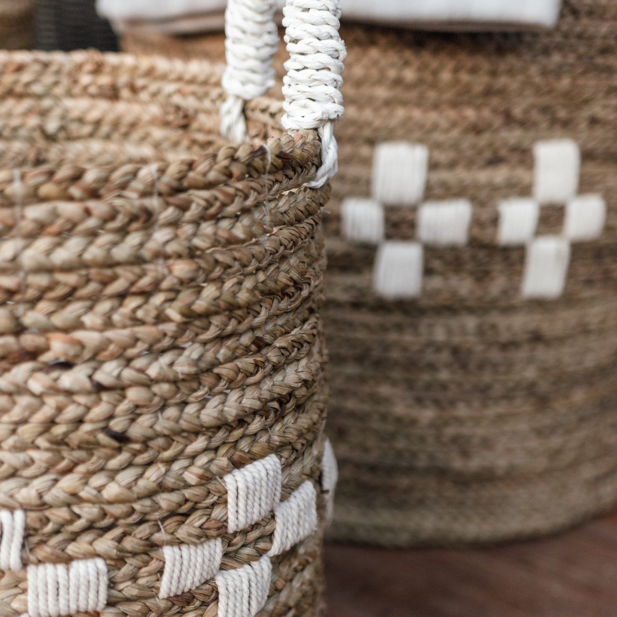 Laundry Basket LAWANG | Plant Basket | Storage Basket made from Seagrass (3 sizes) - CozyVibe.eu