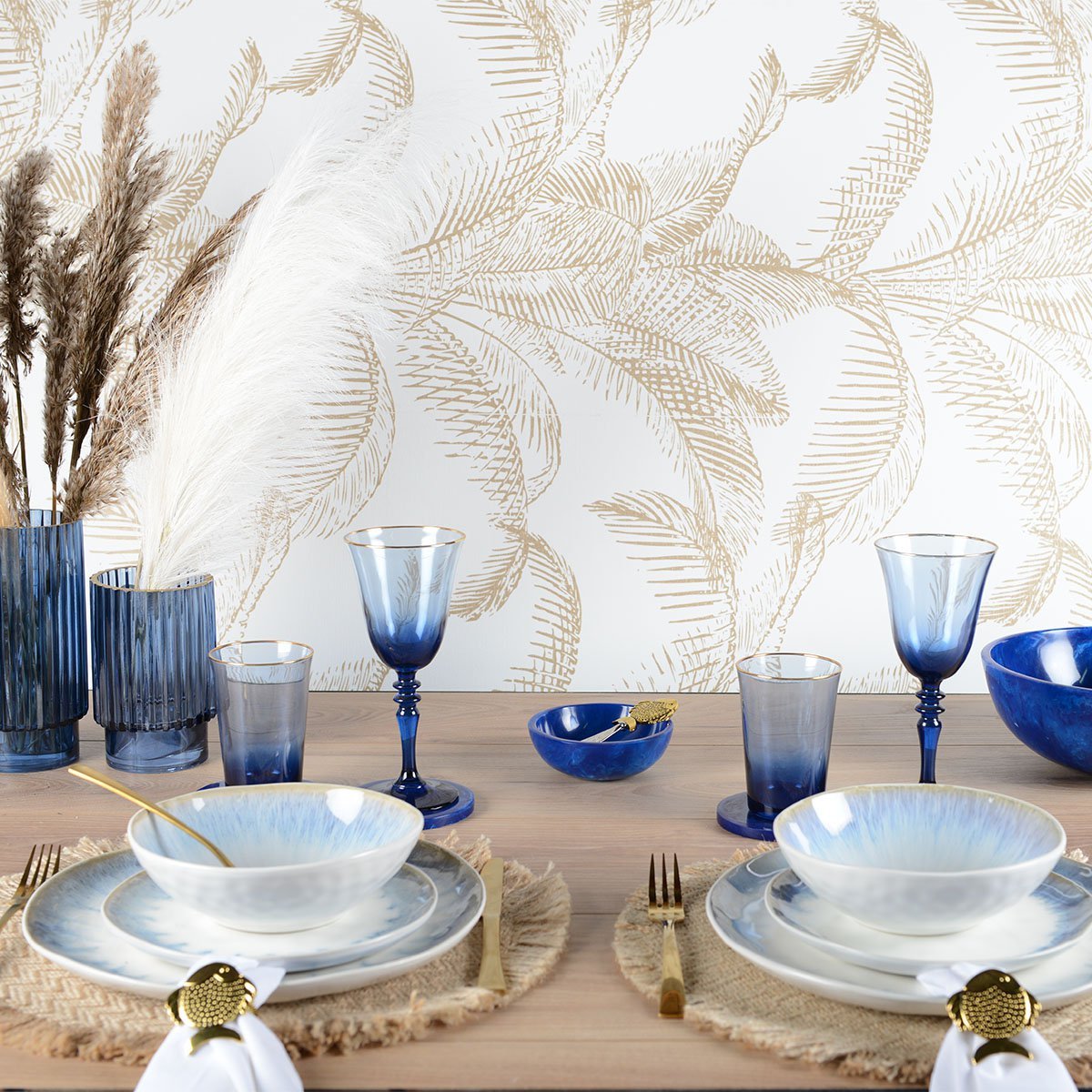 Handmade Azure Dream ceramic soup bowl, perfect for home decoration and kitchen use | CozyVibe
