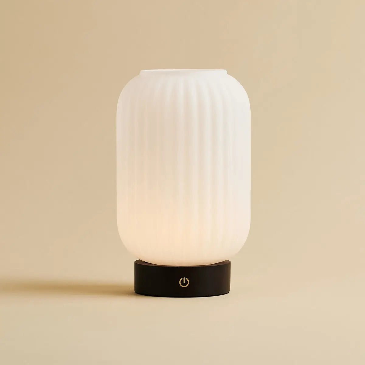 Lilly Rechargeable Lamp – Frosted Glass & Dimmable Light - CozyVibe.eu