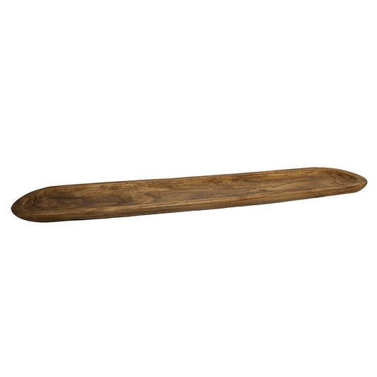 Long rectangular wooden decorative tray 100x9x2.5cm - CozyVibe.eu