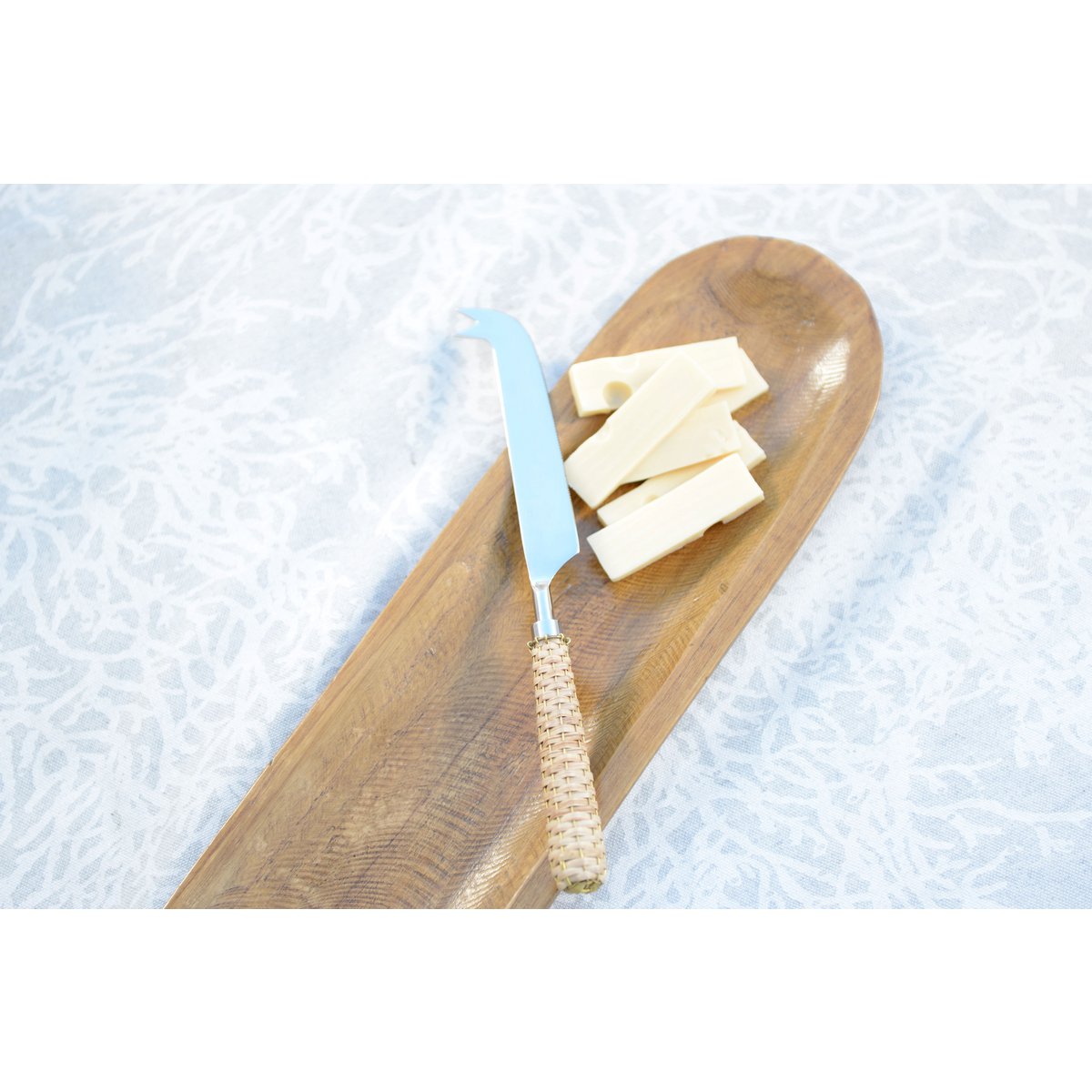 Langes ovales Holz-Dekotablett, 50x13x3cm – CozyVibe.eu