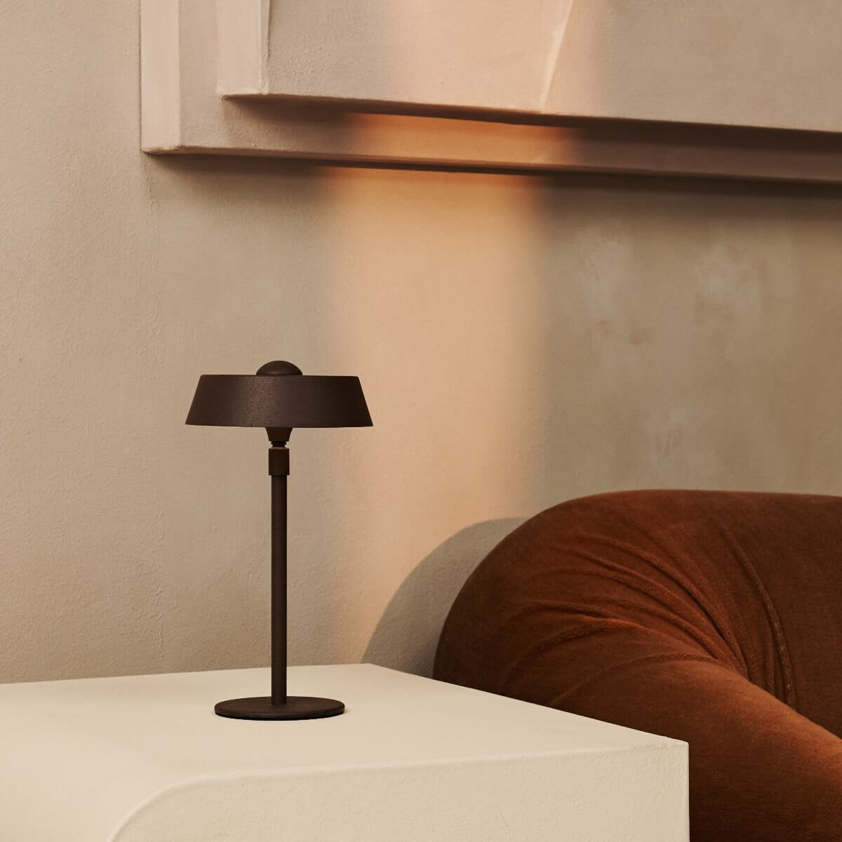 Luca Mocha Brown – USB Rechargeable Lamp | Dimmable Light - CozyVibe.eu