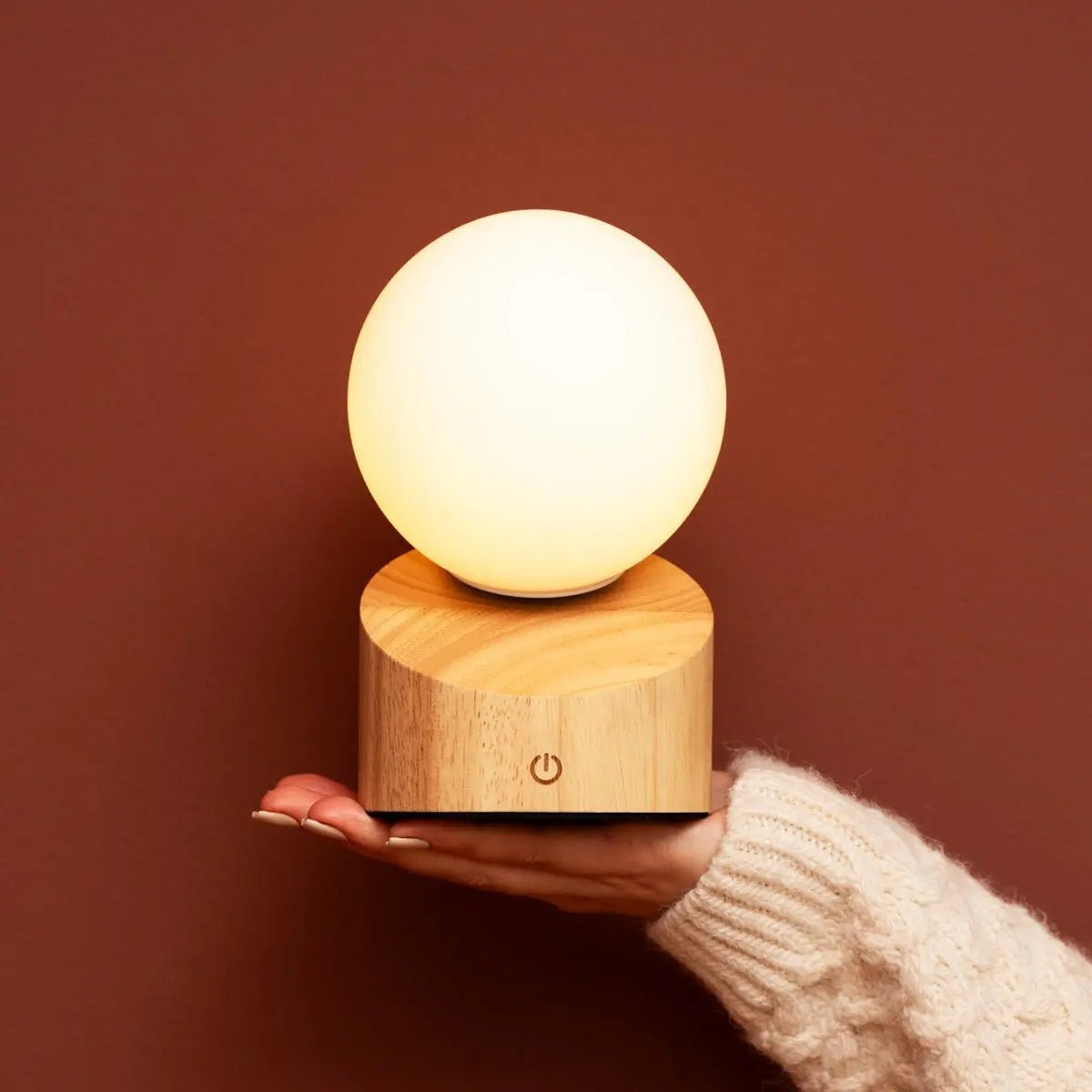 Morris Light Brown Rechargeable Lamp – Cordless Dimmable Design - CozyVibe.eu
