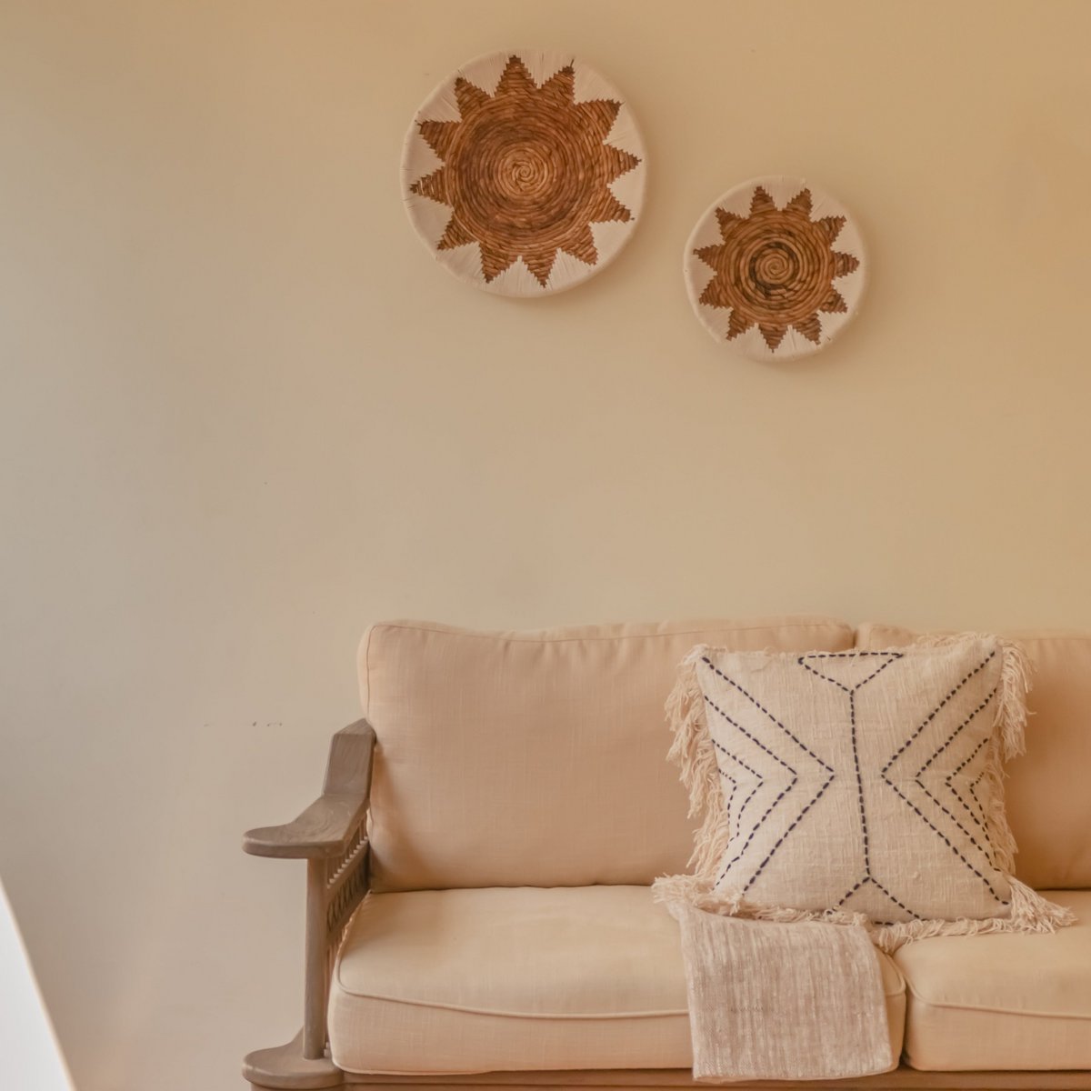 CozyVibe – Boho-Sofakissen aus Baumwolle als Wohnzimmerdekoration