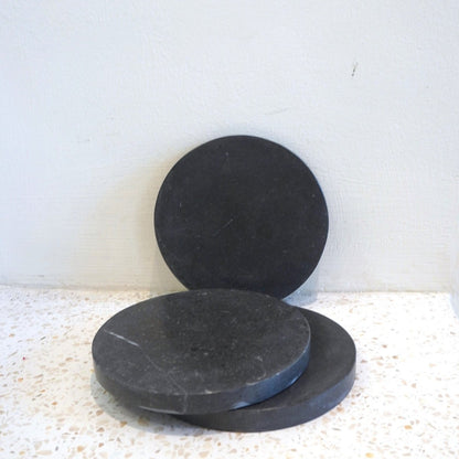 RANUKA Coasters – Grey Marble Set Handmade - CozyVibe.eu