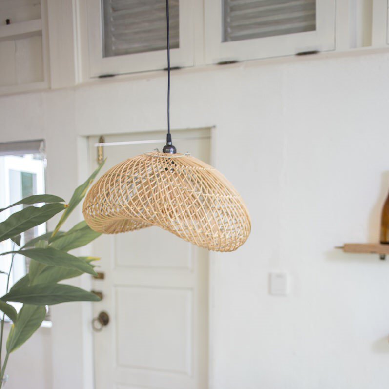 Rattan Lamp | Lampshade PADMA (2 sizes) - CozyVibe.eu