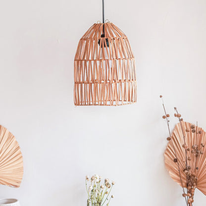 Rattan Lamp | Natural Lampshade | Pendant Lamp MALUKA Made of Natural Fibres (2 sizes) - CozyVibe.eu