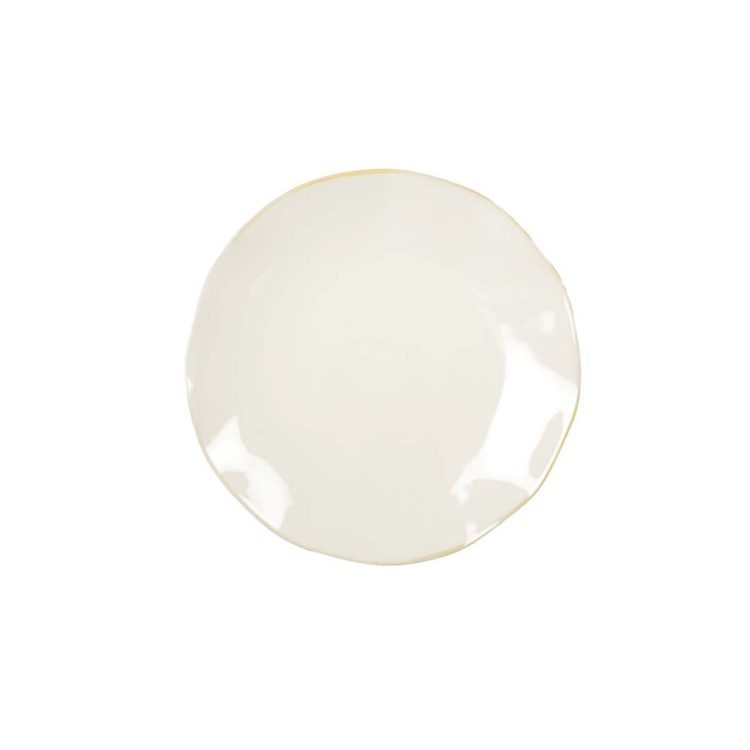 Rosa white dessert plate 20x20x2cm - CozyVibe.eu