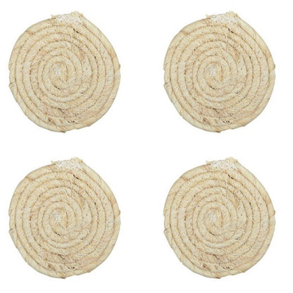 Round Rope Coasters Set – Natural & Eco - Friendly Table Protection - CozyVibe.eu