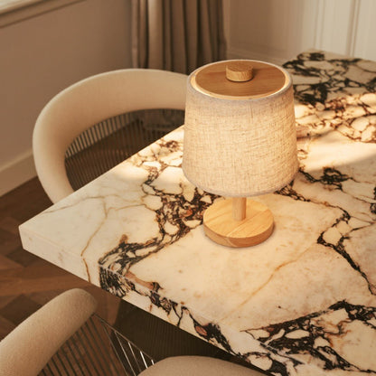 Rover Light Brown Wooden Lamp – Cordless Dimmable Warm Lighting - CozyVibe.eu