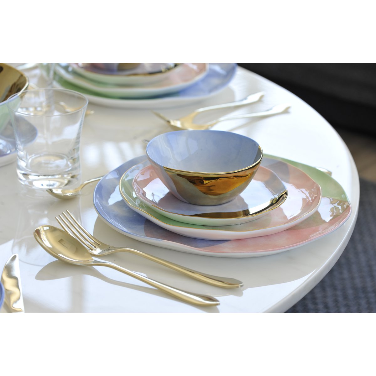 Tricolore flat plate - CozyVibe.eu