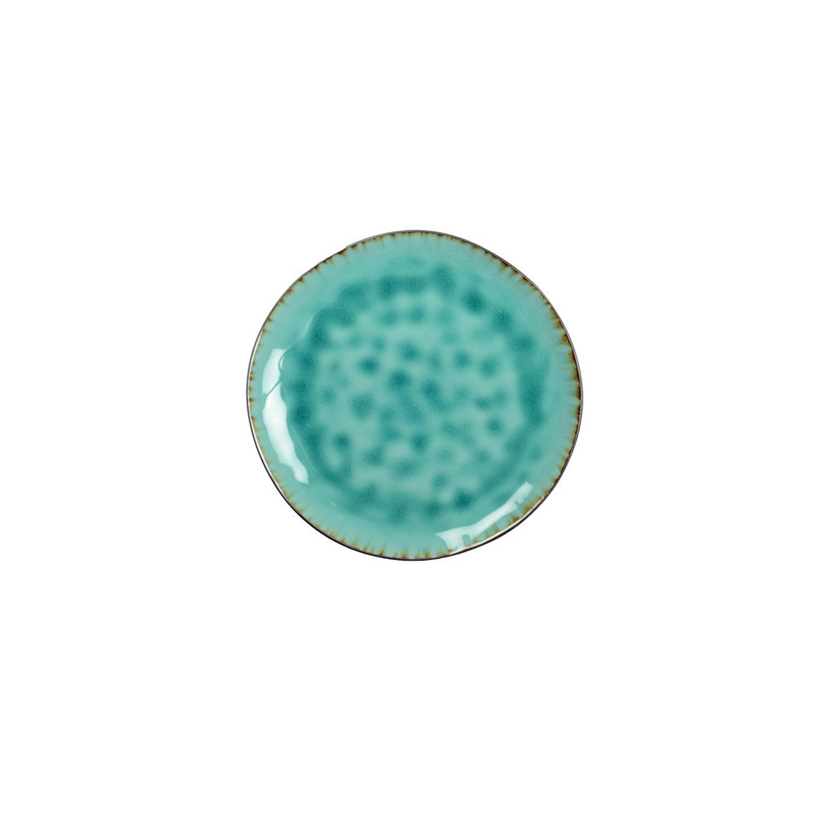 Turquoise green dessert plate - CozyVibe.eu