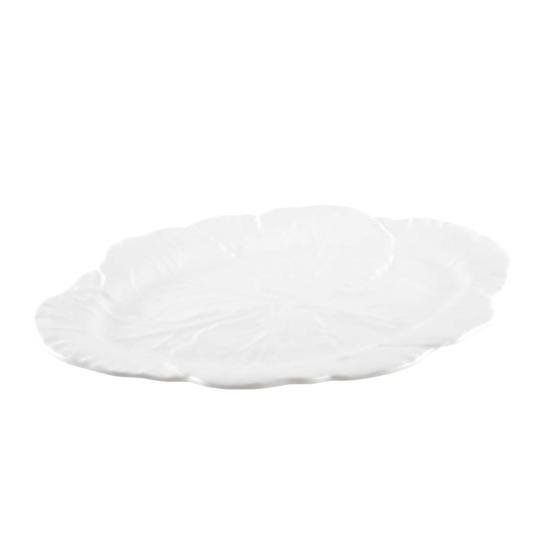 White oval serving platter - Melamine 50x40x2cm - CozyVibe.eu